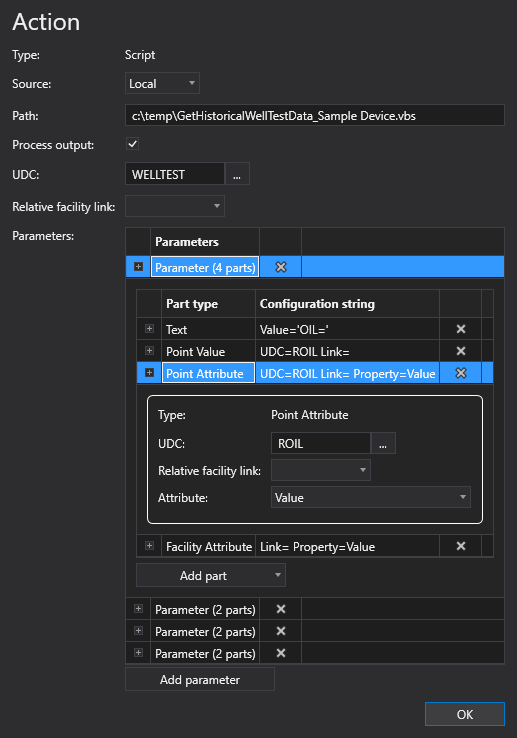 Script Action configuration Script Action configuration
